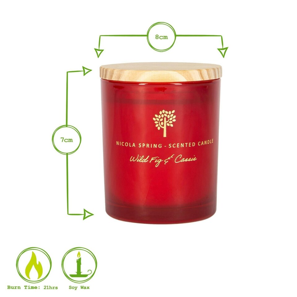 image 1 of Nicola Spring Soy Wax Scented Candle - 130g - Patchouli & Rosewood