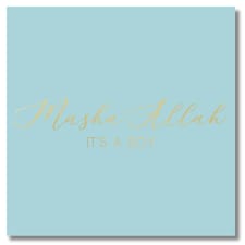 Luxury Foiled Greeting Card - Baby Boy