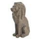 image 1 of Naturecraft Geometric Sitting Lion Figurine Grey