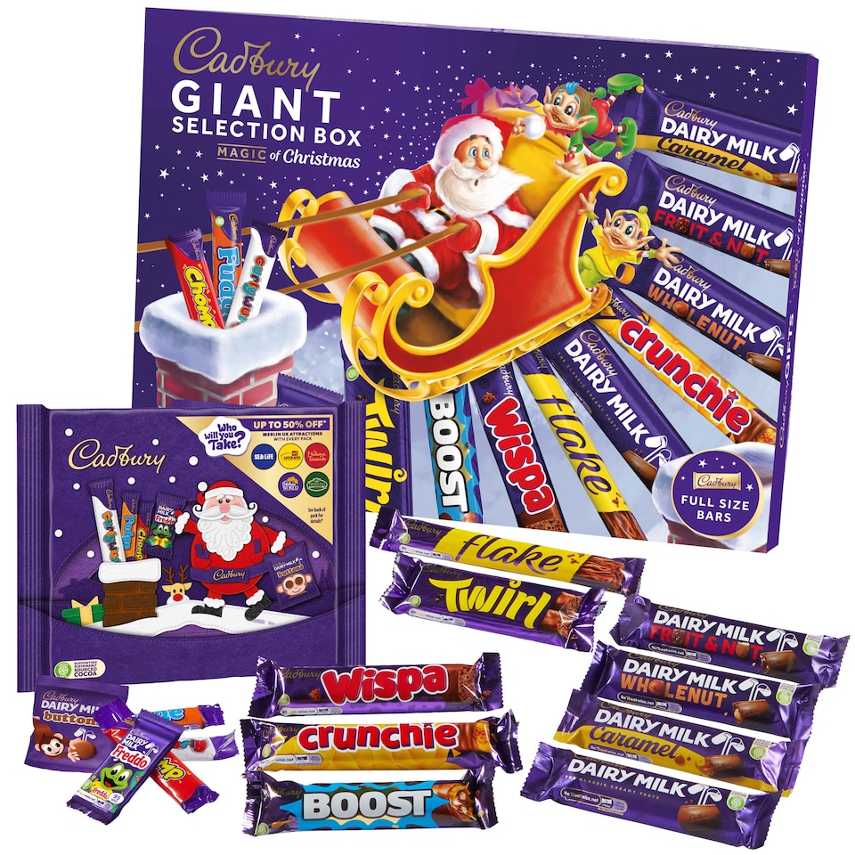image 1 of Cadbury Christmas Giant Chocolate Selection Box
