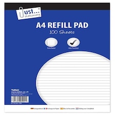 Just Stationery 100 Sheet A4 Refill Pad