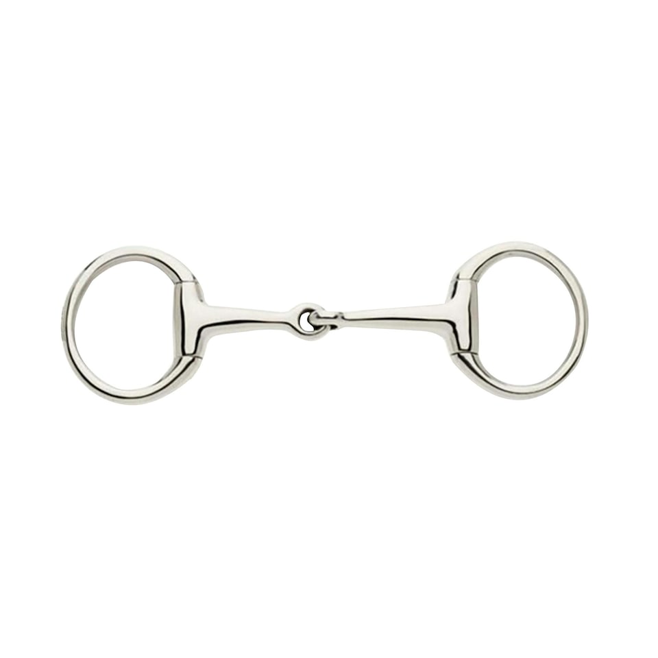 image 1 of Lorina Single Jointed Eggbutt Bradoon - Silver - 4.5in