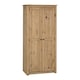 image 1 of Panama 2 Door Wardrobe - L50 x W80 x H175 cm - Natural Wax | Brown | Natural Wax