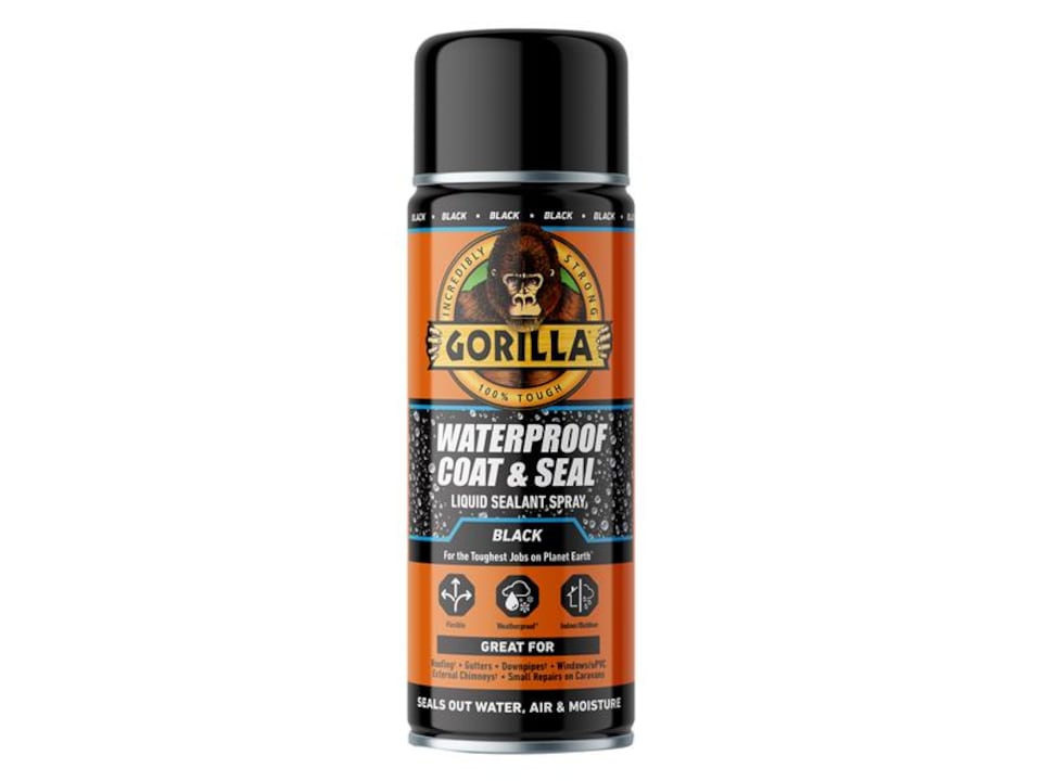 Gorilla Glue Waterproof Coat & Seal Spray Black 450ml