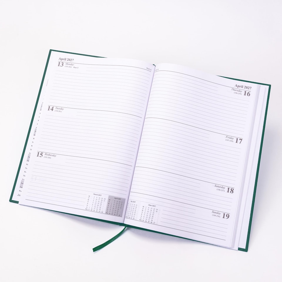 image 1 of evelay 2027 Week to View Diary A5 Bottle | Green | Bottle