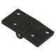 image 4 of Black Reinforced Nylon Plastic Hinge 38x67mm Italian Made Industrial Quality 4PK Black