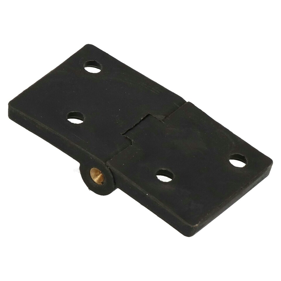 image 1 of Black Reinforced Nylon Plastic Hinge 38x67mm Italian Made Industrial Quality 4PK Black
