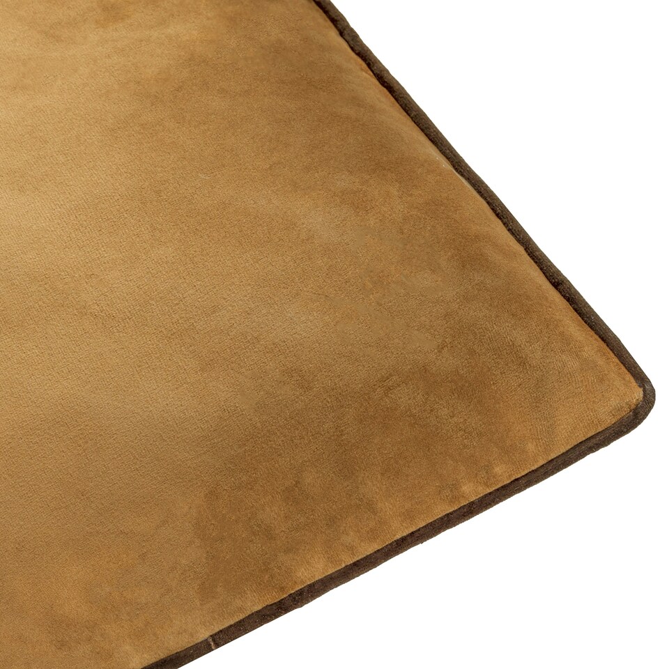 image 1 of Furn Meridian Velvet Cushion Cover Brown