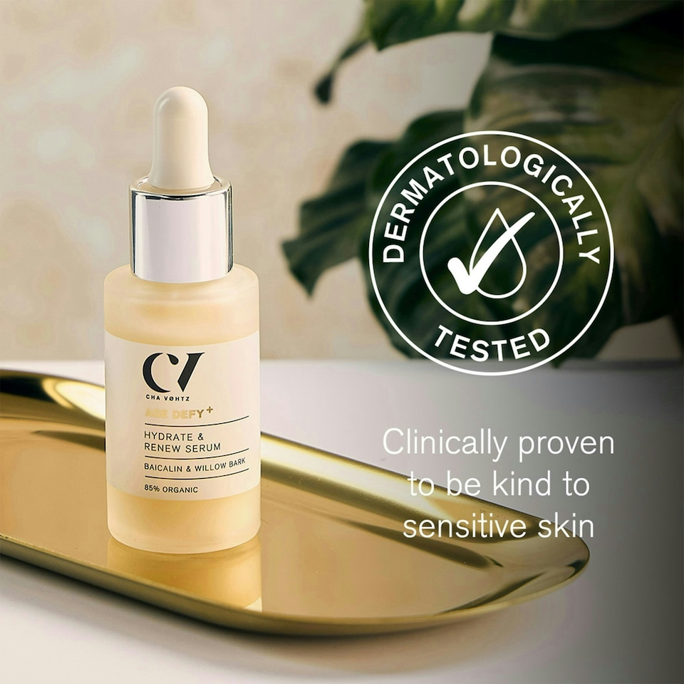 image 1 of Green People Age Defy+ Hydrate & Renew Serum - Suitable for Dry, Mature Skin - Paraben Free - Vegan, 30ml