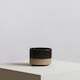 image 2 of Interiors by Premier Small Ceramic Planter, Modern Black and Gold Planter for Indoor Plants, Drum-shaped Ceramic Planter for Home Black