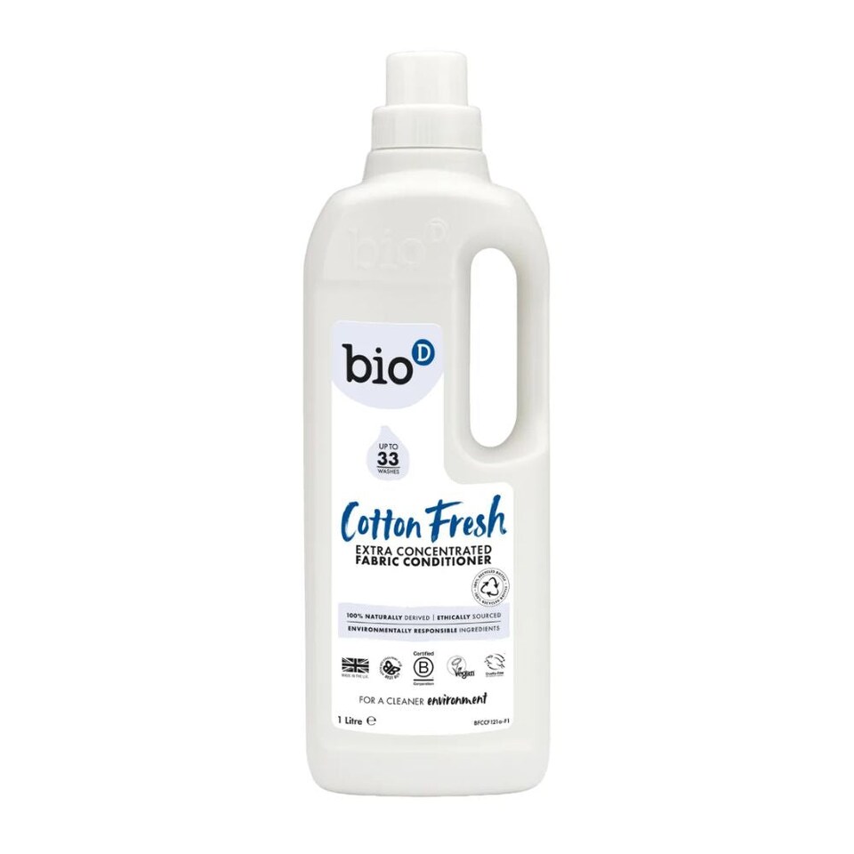 image 1 of Bio-D Cotton Fresh Fabric Conditioner 1 Litre