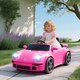 image 2 of AIYAPLAY Licensed RUF CTR 2017-Yellowbird Electric Car for Kids, Ride On Car 12V Battery Powered Kids Electric Vehicle with Remote Control, Soft Start, MP3 Player, LED Lights, Horn | Pink