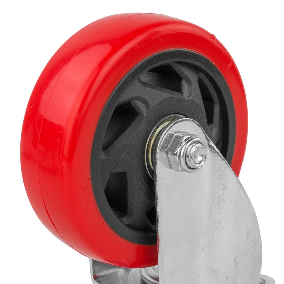 image 1 of KCT Heavy Duty 100mm Castor Wheels with Brakes - 4 Pack