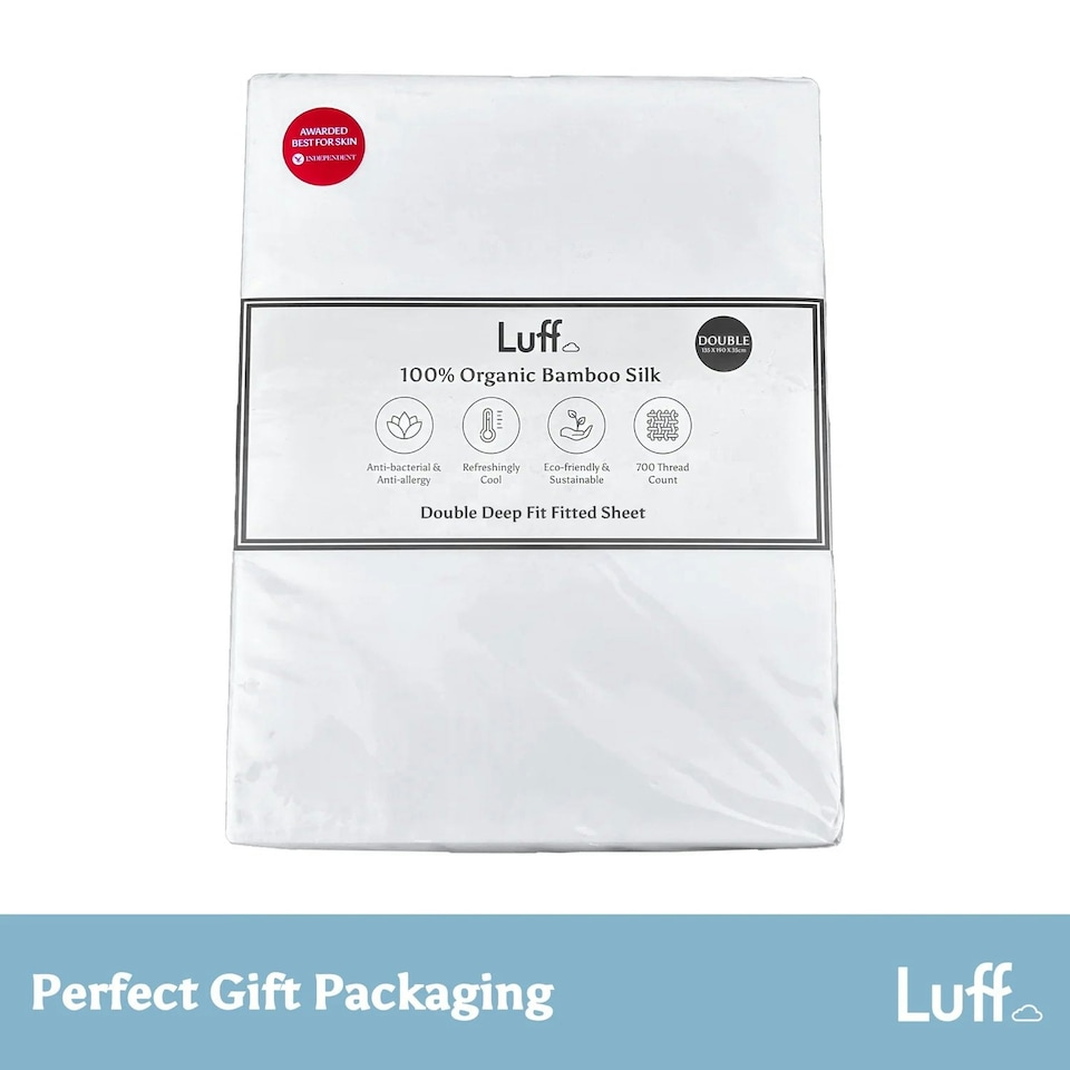 image 1 of Bamboo Silk Fitted Sheet Grey | King