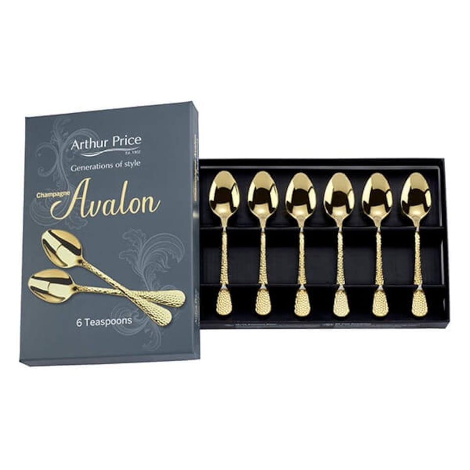 image 1 of Arthur Price Champagne Avalon Box of 6 Tea Spoons