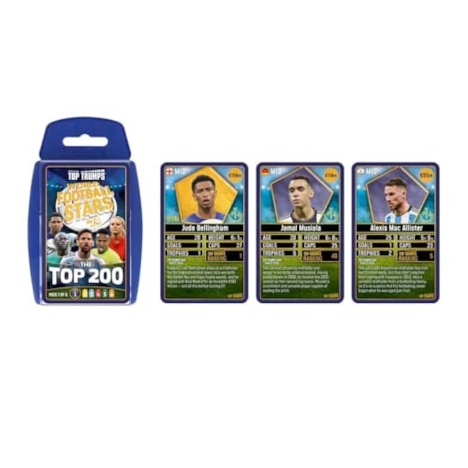 image 1 of World Football Stars Top 200 Top Trumps - Pack 1 /Toys - Winning Moves - 127144