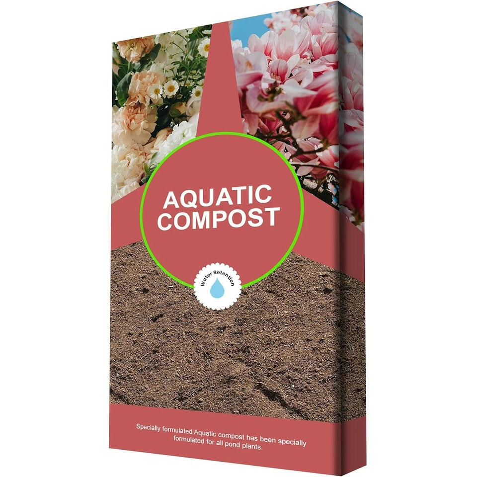 image 1 of 2 X 20 Litres Nutrient-Rich Aquatic Compost With Loam & Grit For Floating, Submerged & Marginal Water Plants