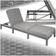 image 1 of Sun Lounger Sofia - 6-step adjustable backrest, thick padding, UV-resistant Grey