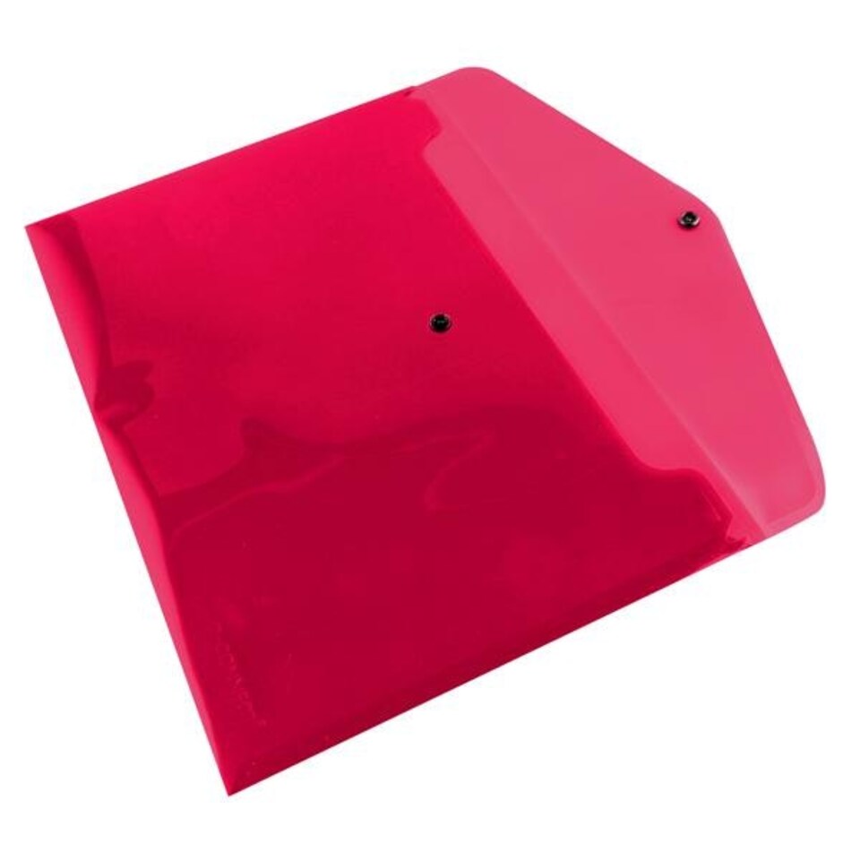 image 1 of Pack of 12 A4 Red Q-Connect Polypropylene Document Folder