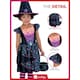 image 5 of Neon Star Witch Girls Fancy Dress Costume Kids Medium - Age 7-9