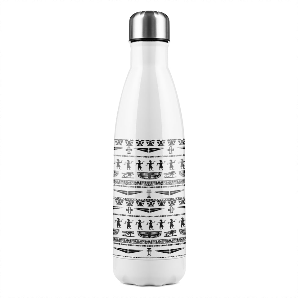 image 1 of Tribal Egyptian Art Stainless Steel Bottle | Multi | 500ml