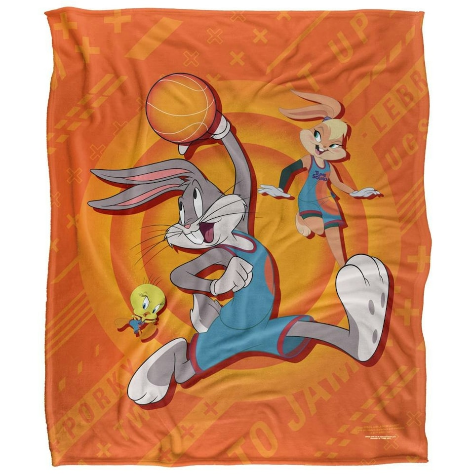 image 1 of Space Jam: A New Legacy Tune Squad Action Pose Blanket - Multicoloured - One Size