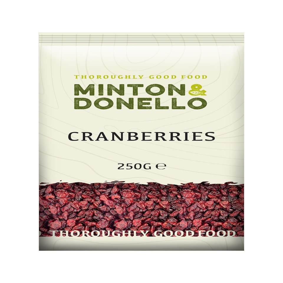 image 1 of Minton & Donello Dried Soft Cranberries 6 x 250g