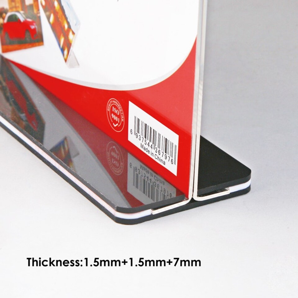 image 1 of Horizontal Design Acrylic Sign Holder 21 x 14.8cm