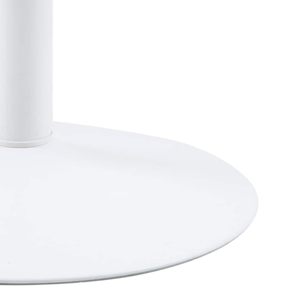 image 1 of Ibiza Round Dining Table with White Top and White Base