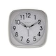 image 3 of Hometime Square Alarm Clock - Sweep/Light/Snooze - White White