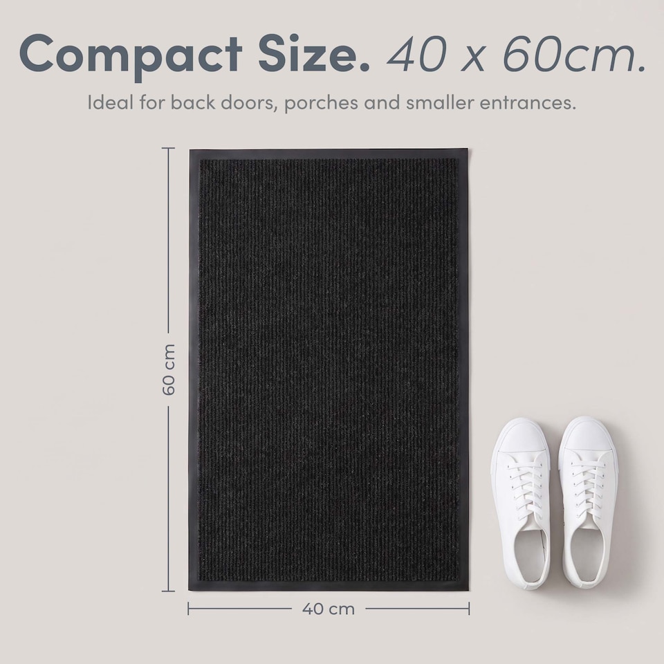 image 1 of Keplin Washable Non-Slip Doormat Indoor and Outdoor Dirt Trapping Water Absorbent