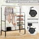 image 7 of CISTWAY Clothes Drying Rack Double Rods Garment Rack Siliver