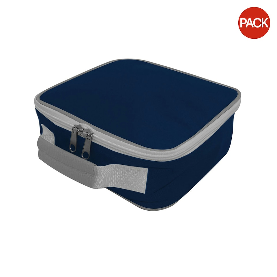 Shugon Sandwich Lunchbox (4 Litres) (Pack of 2) - Navy/Light Grey - One Size