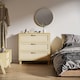 image 7 of HOMCOM 3 Drawer Cabinet Storage Cupboard Sideboard Organiser Living Room