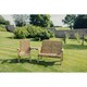 image 1 of Valley Trio Set - Timber - L100 x W170 x H95 cm - Garden Furniture - Fully Assembled - Set of Waterproof Cushions Included