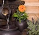image 3 of York 3-Tier Cascading Jars Garden Outdoor Water Feature Fountain & Planter with Lights H120cm
