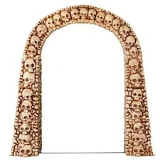 Home Accents 7.5ft Tall Skull and Bones Halloween Entrance Archway Decoration