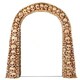 image 1 of Home Accents 7.5ft Tall Skull and Bones Halloween Entrance Archway Decoration