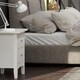 image 3 of Como 2 Drawer Petite Bedside Cabinet - Compact Shaker-Style Bedroom Storage | White | White | One Size | 1