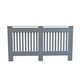 image 1 of Stylish MDF Grey Vertical Design Radiator Cover - Large