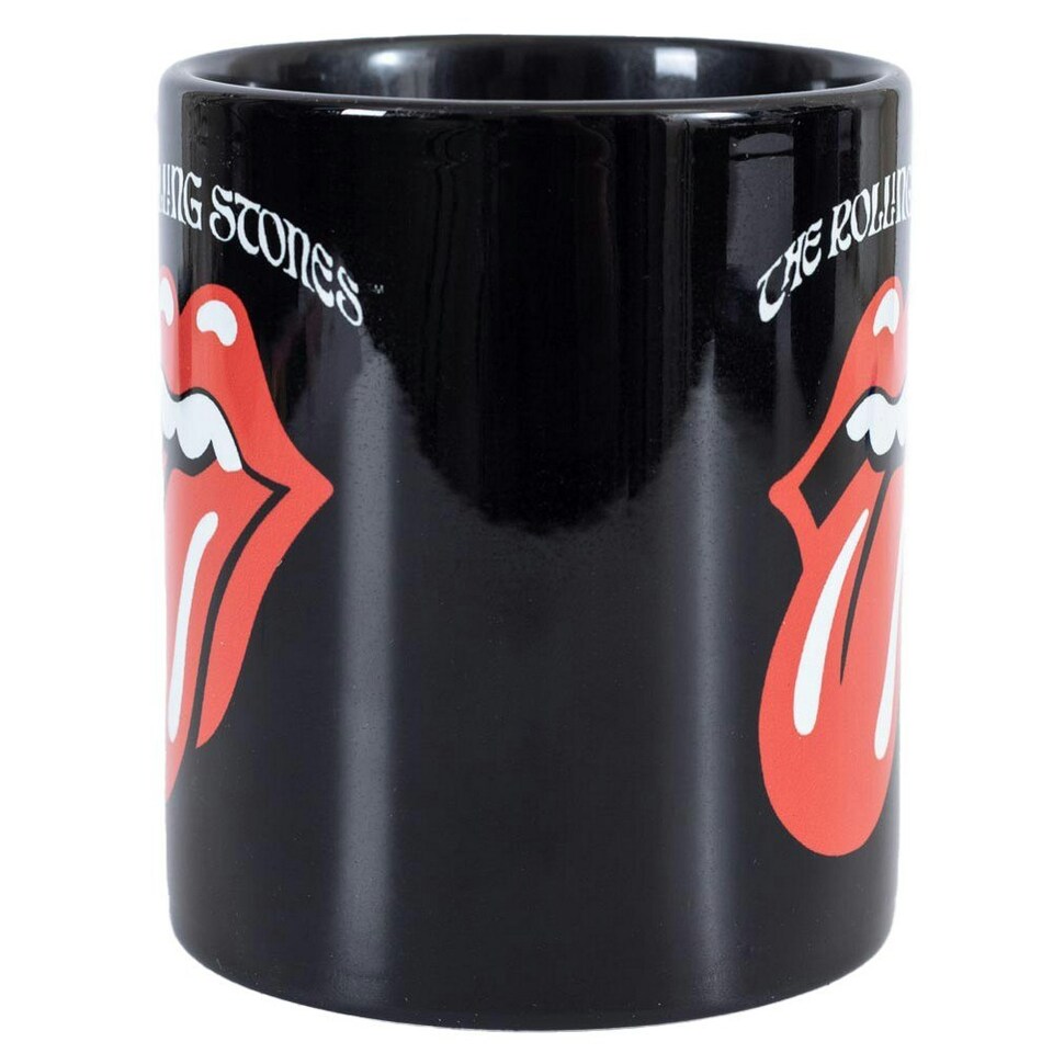 image 1 of The Rolling Stones Logo Mug - Black/Red/White - One Size