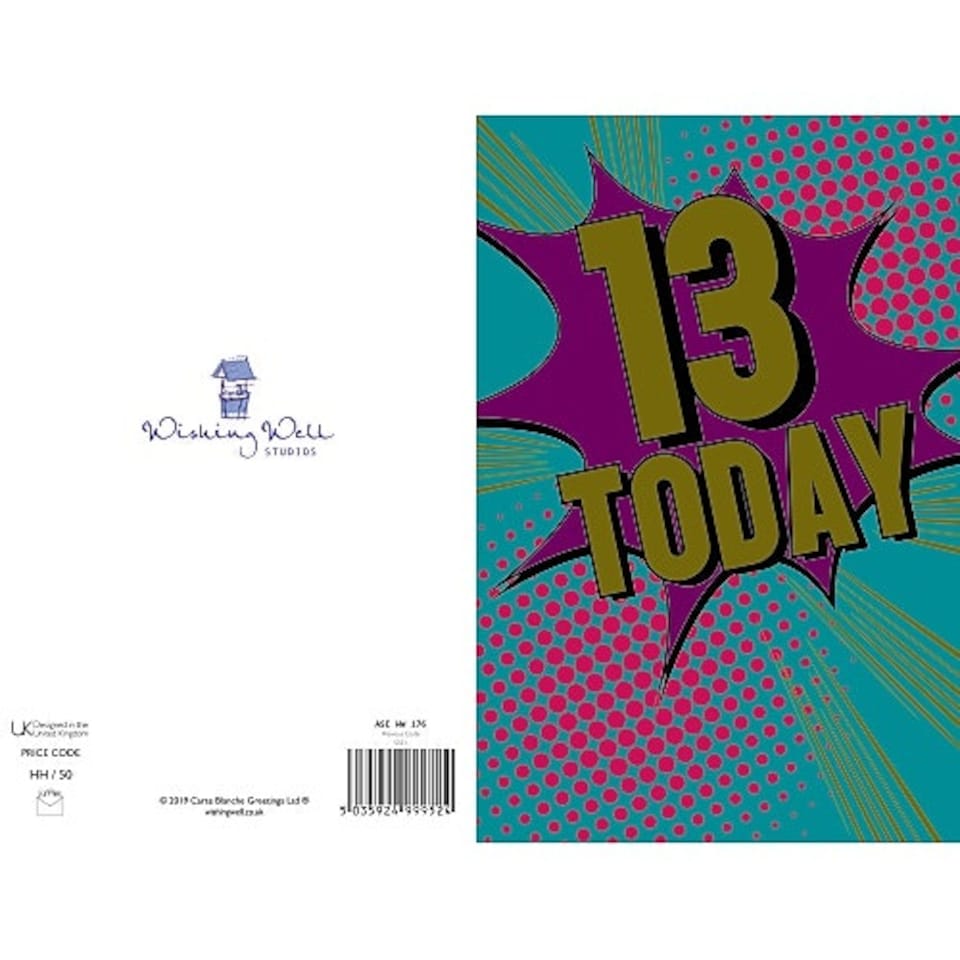 image 1 of Teenager 13th Birthday Card For Him
