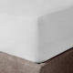 image 2 of Velosso Washed Linen Look Fitted Sheet Blue | Blue | King