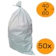 image 1 of Builders Bag Pack of 50x 40cm x 60cm White Woven PP Rubble Sacks Sand Bags Sandbags Storage Multipack