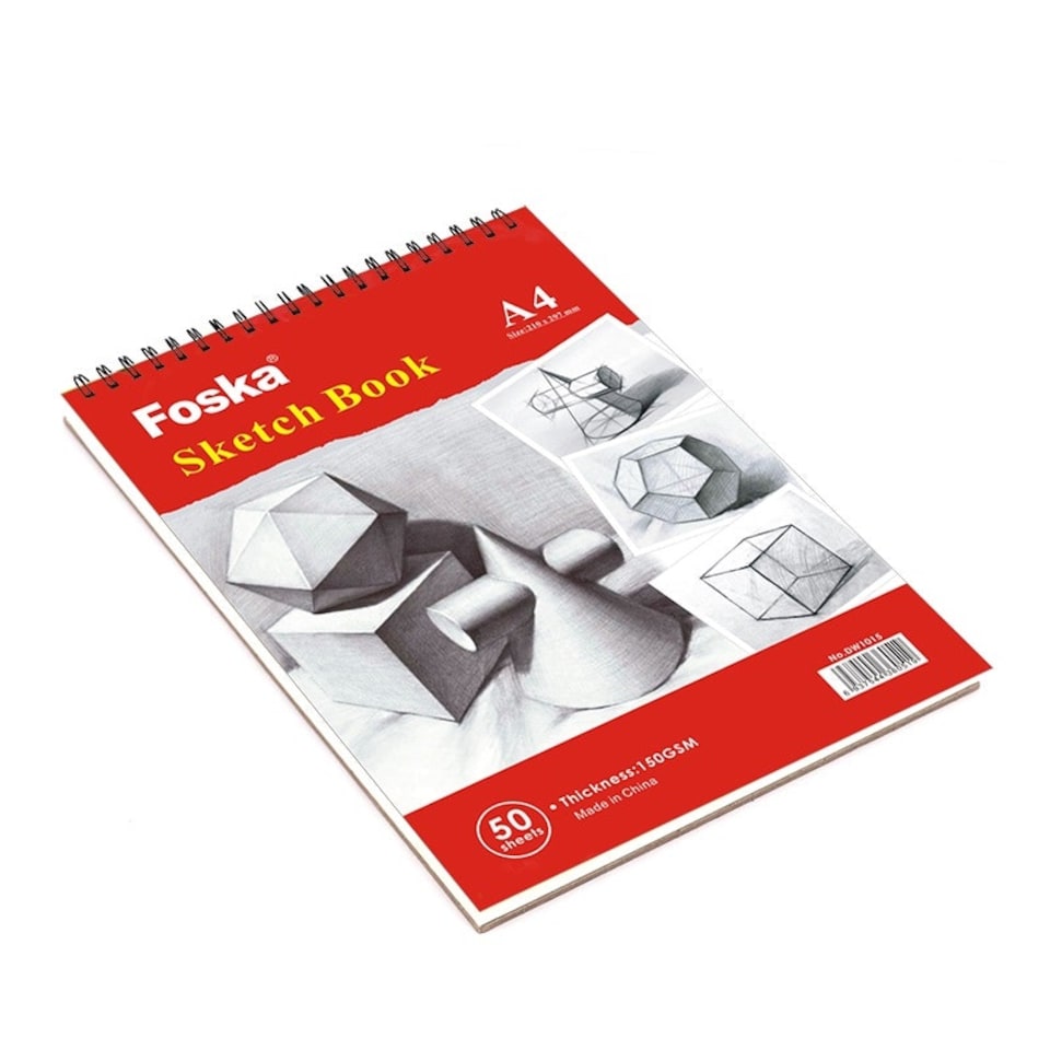 image 1 of A4 Sketch Book Top Spiral Bound