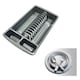 image 1 of 2 X Silver High Grade Dish Drainer Rack Kitchen Utensil Holder Drying Rack