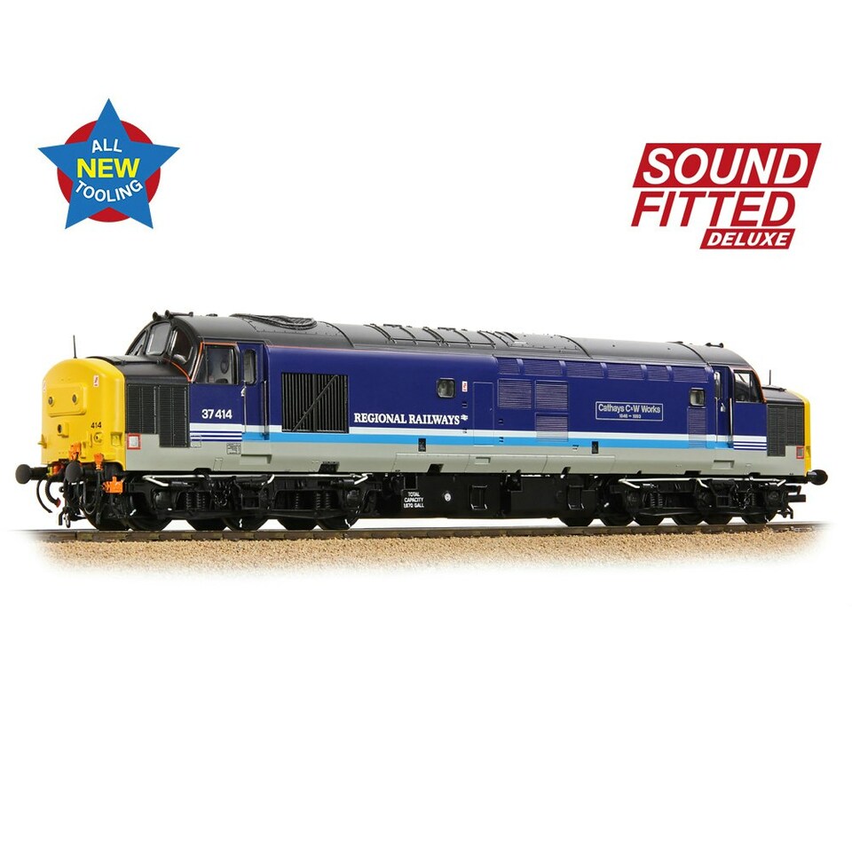 Bachmann Deluxe Class 37 414 Cathays Regional Rail (DCC-Sound)