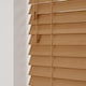 image 2 of 135cm Caramel Oak Wooden Venetian Blinds With Strings (130cm drop) | Brown | Brown