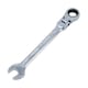 image 4 of 6pc Metric Flexible Ratchet Combination Spanner Wrench Set 8mm - 19mm