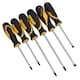 image 1 of 6pc Screwdriver Set Slotted / Flat, Phillips & Pozi Head With Soft Grip Handles